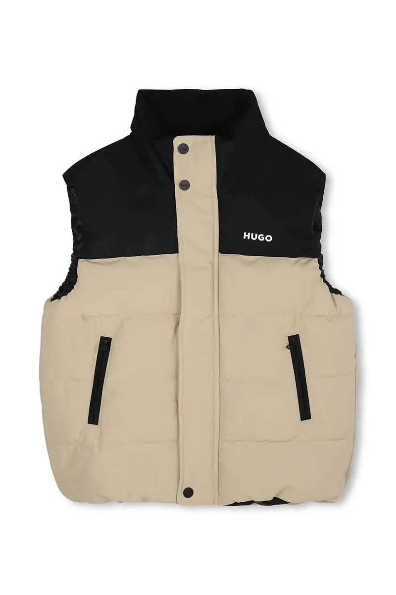 gilè in piumino bambono/a colore beige G00482 miniatura 2