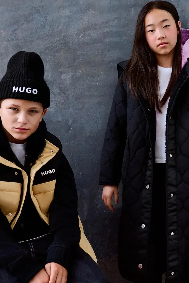 gilè in piumino bambono/a colore beige G00482 miniatura 5