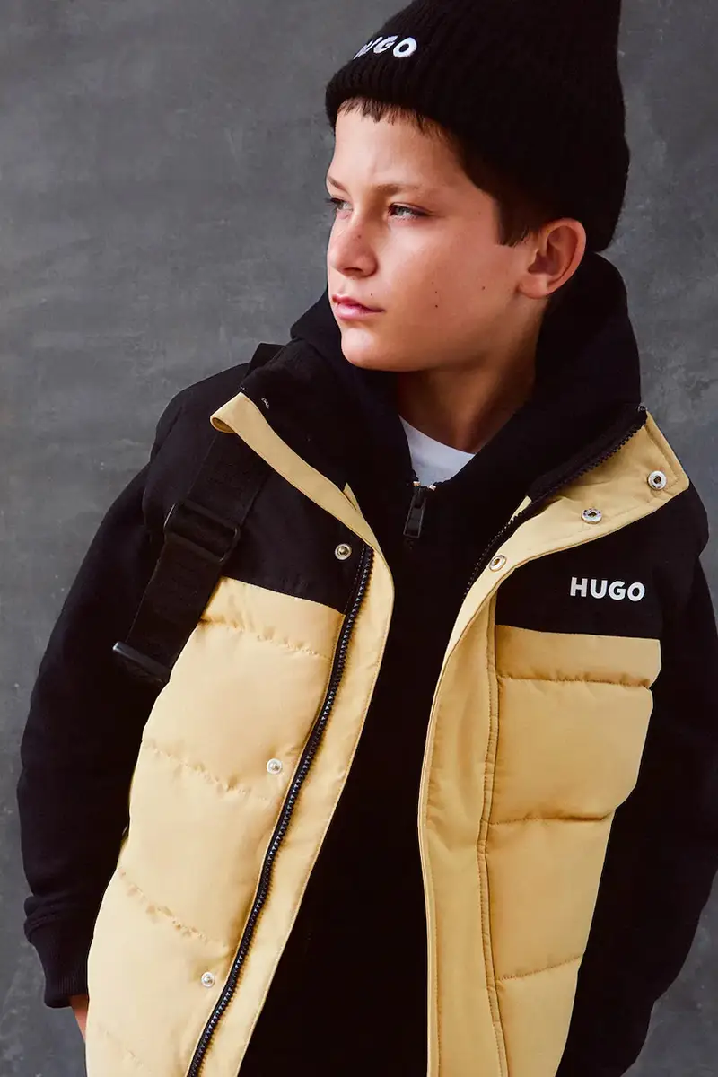 gilè in piumino bambono/a colore beige G00482