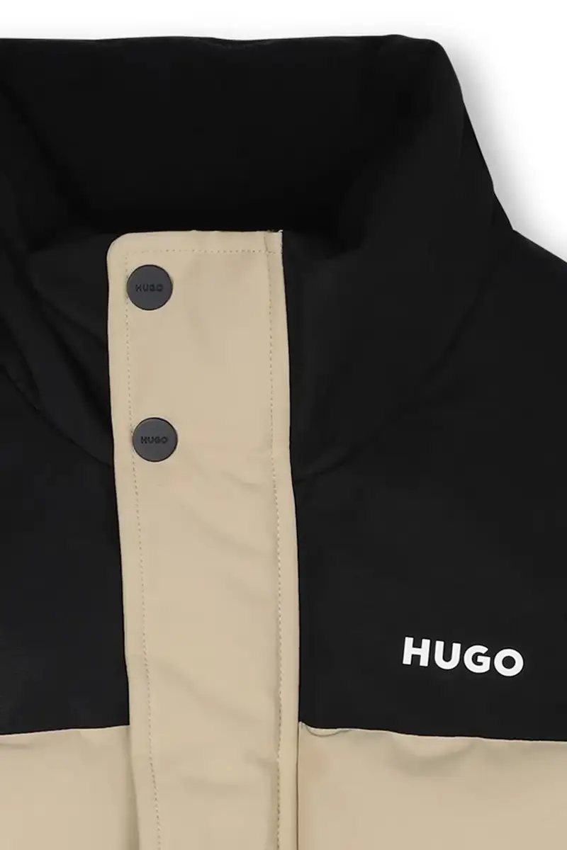 gilè in piumino bambono/a colore beige G00482 miniatura 4