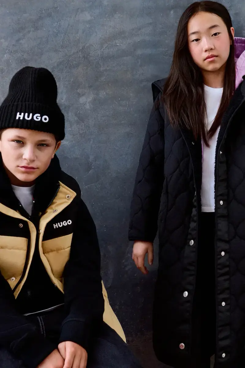 gilè in piumino bambono/a colore beige G00482 miniatura 5