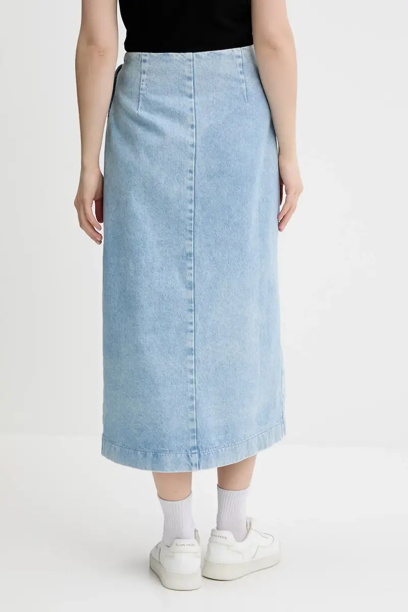 gonna di jeans colore blu 50535372 miniatura 3