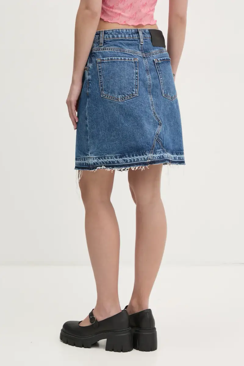 gonna di jeans colore blu 50539762 miniatura 3