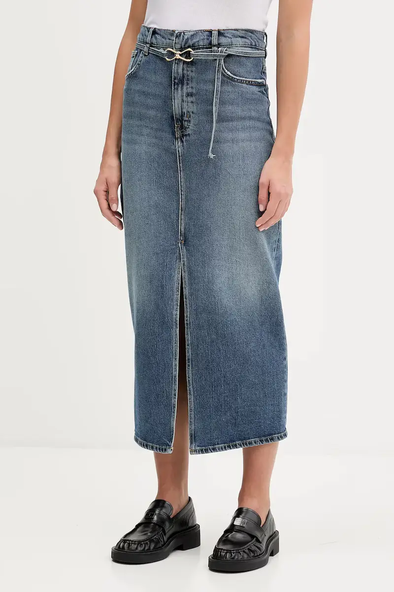 gonna di jeans colore blu 50550747