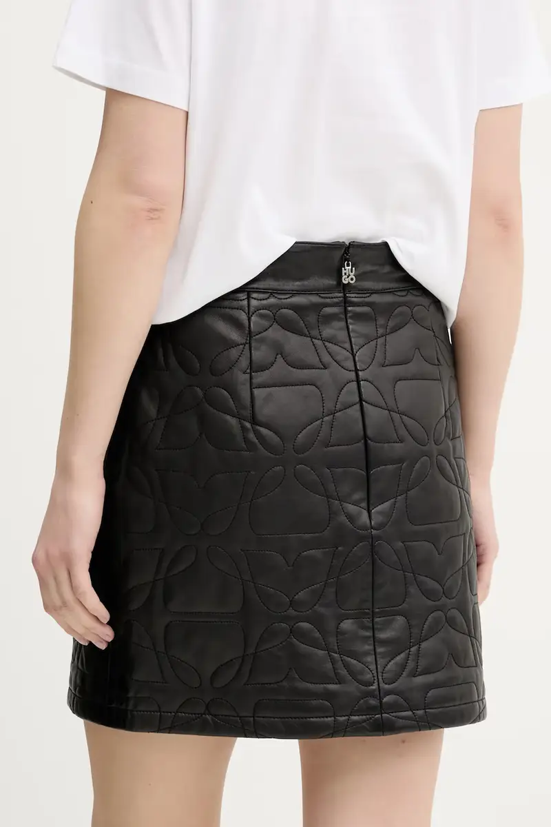 gonna in pelle colore nero 50542332 miniatura 3