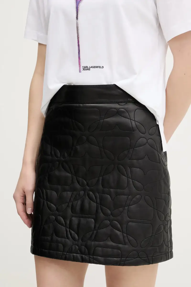 gonna in pelle colore nero 50542332