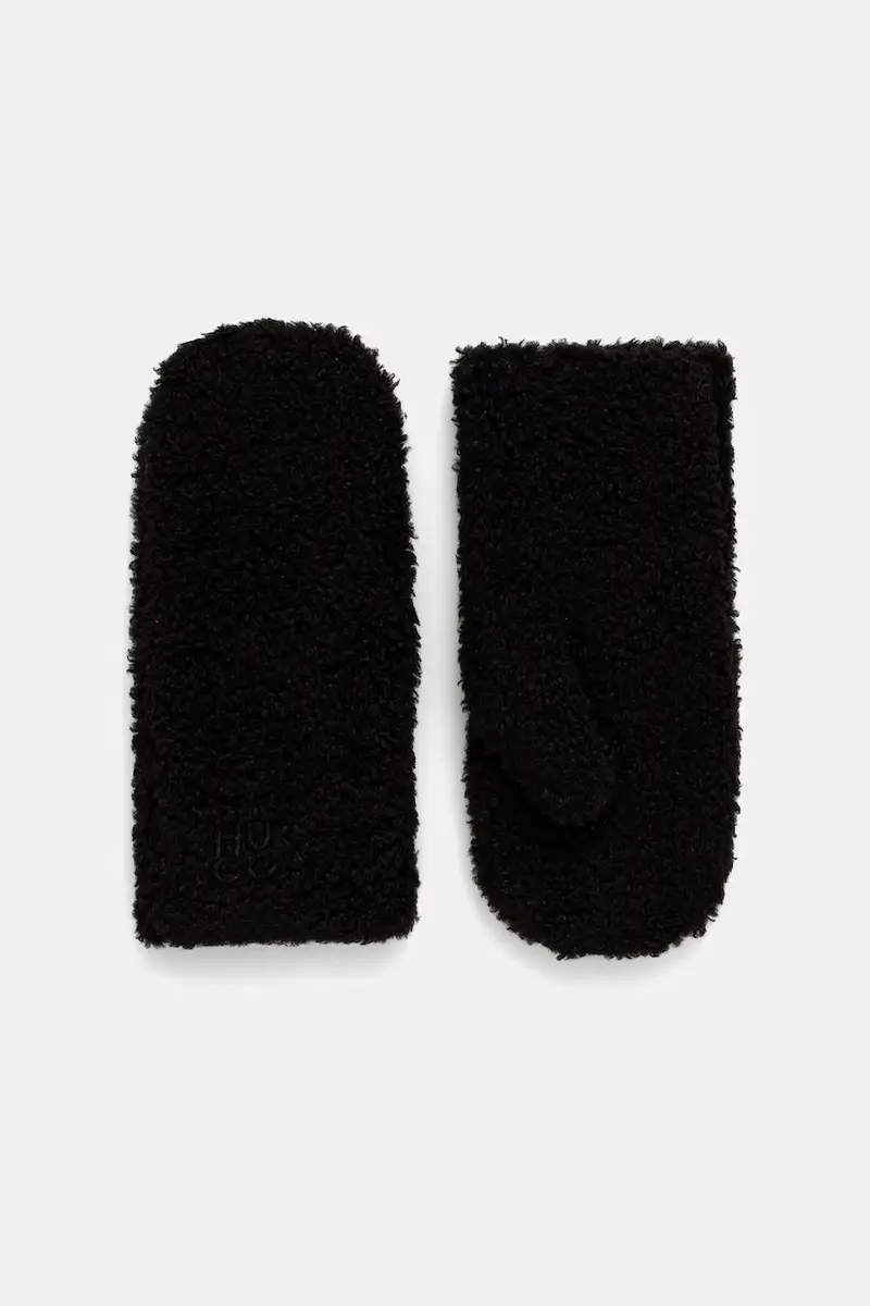 HUGO Guanti Donna Nero 3647289