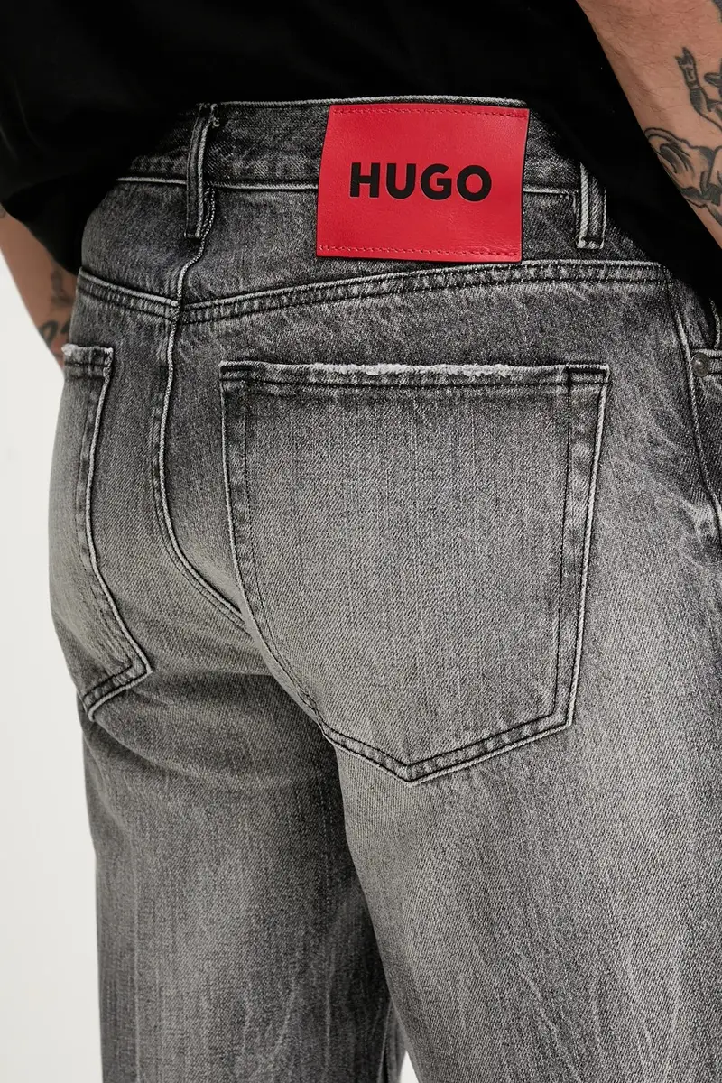 HUGO Jeans Uomo Grigio 3137763 miniatura 4