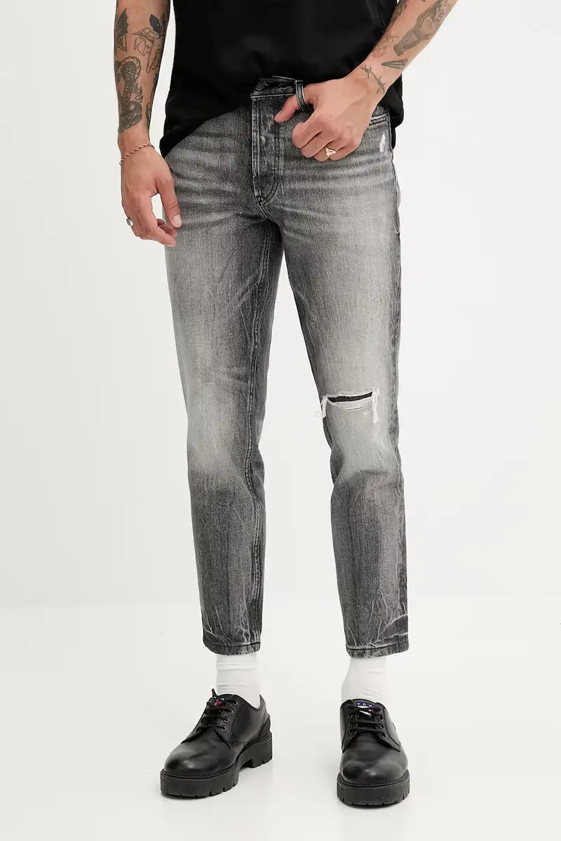 HUGO Jeans Uomo Grigio 3137763