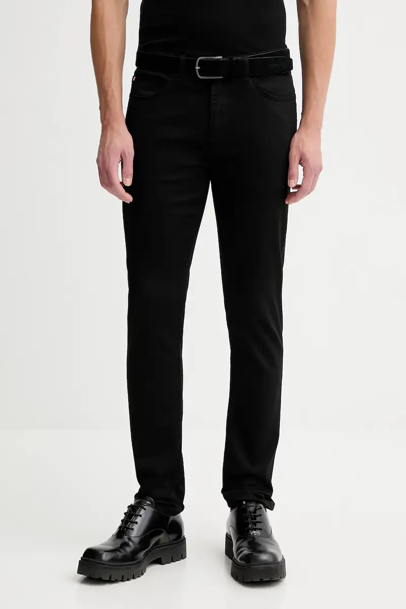 HUGO Jeans Uomo Nero 3777998