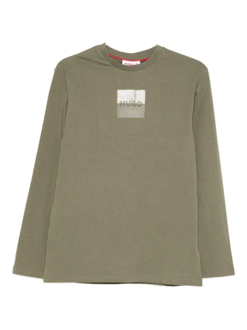 Hugo Kids Maglia Verde militare Bambino