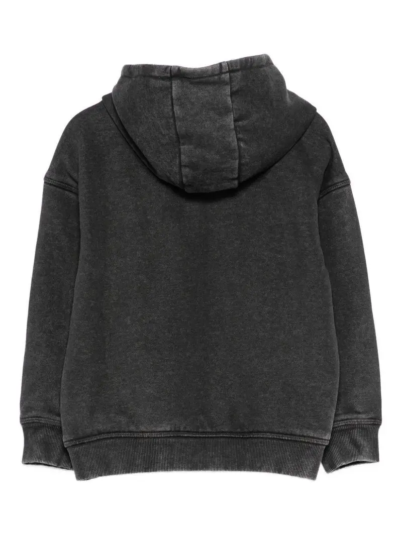 Hugo Kids Felpa Bambino Nero con Logo miniatura 2