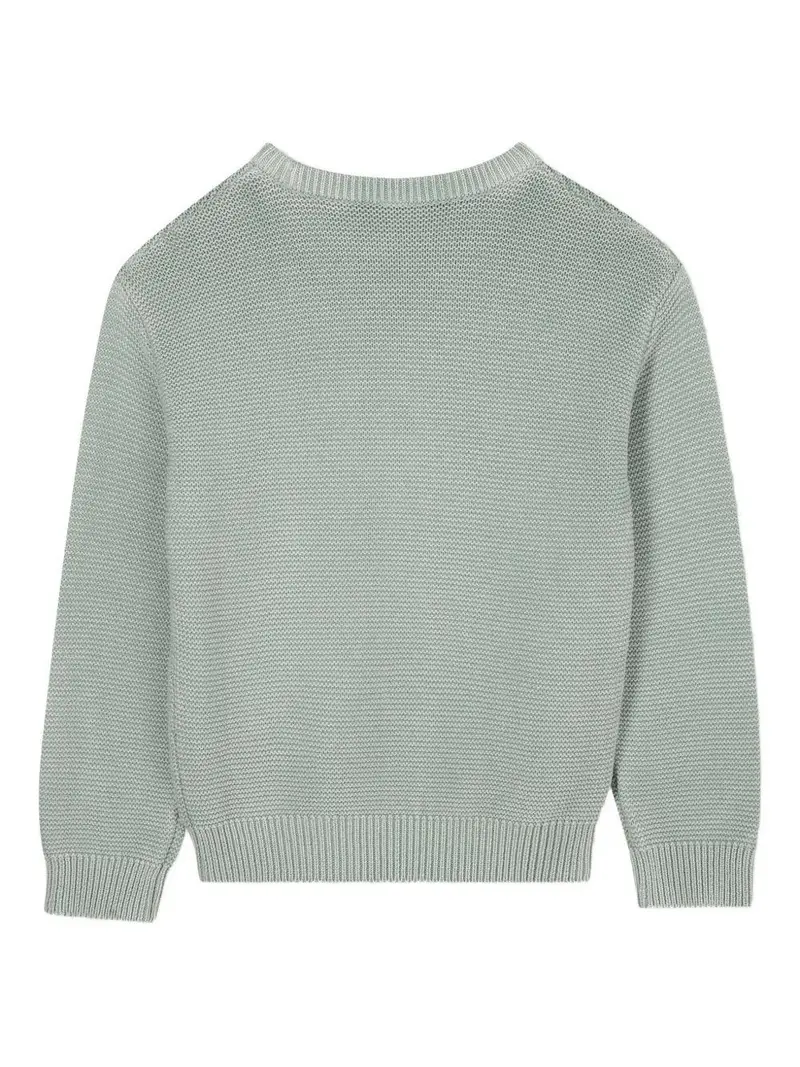 Hugo Kids Maglione Verde Bambino in Cotone miniatura 2