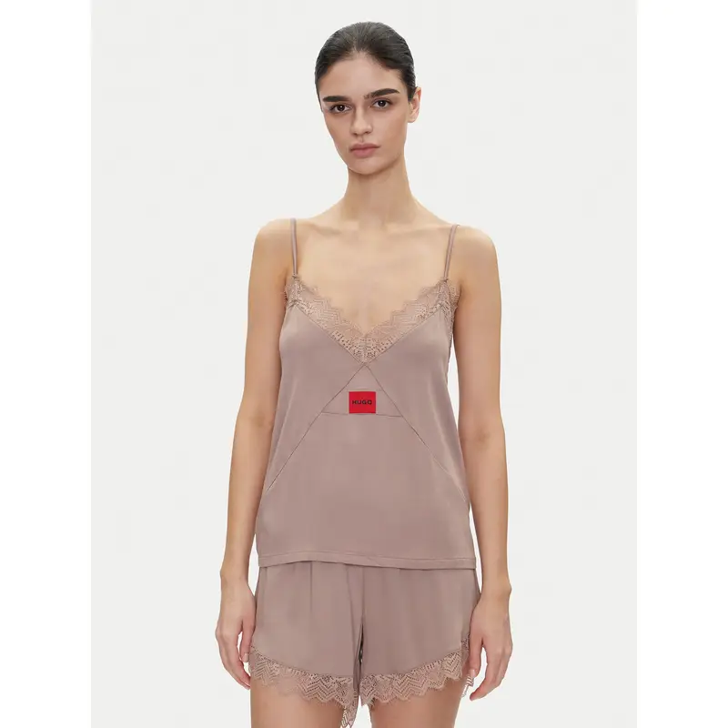 Maglietta del pigiama Red Label Lace_Cami 50531653 Marrone Regular Fit