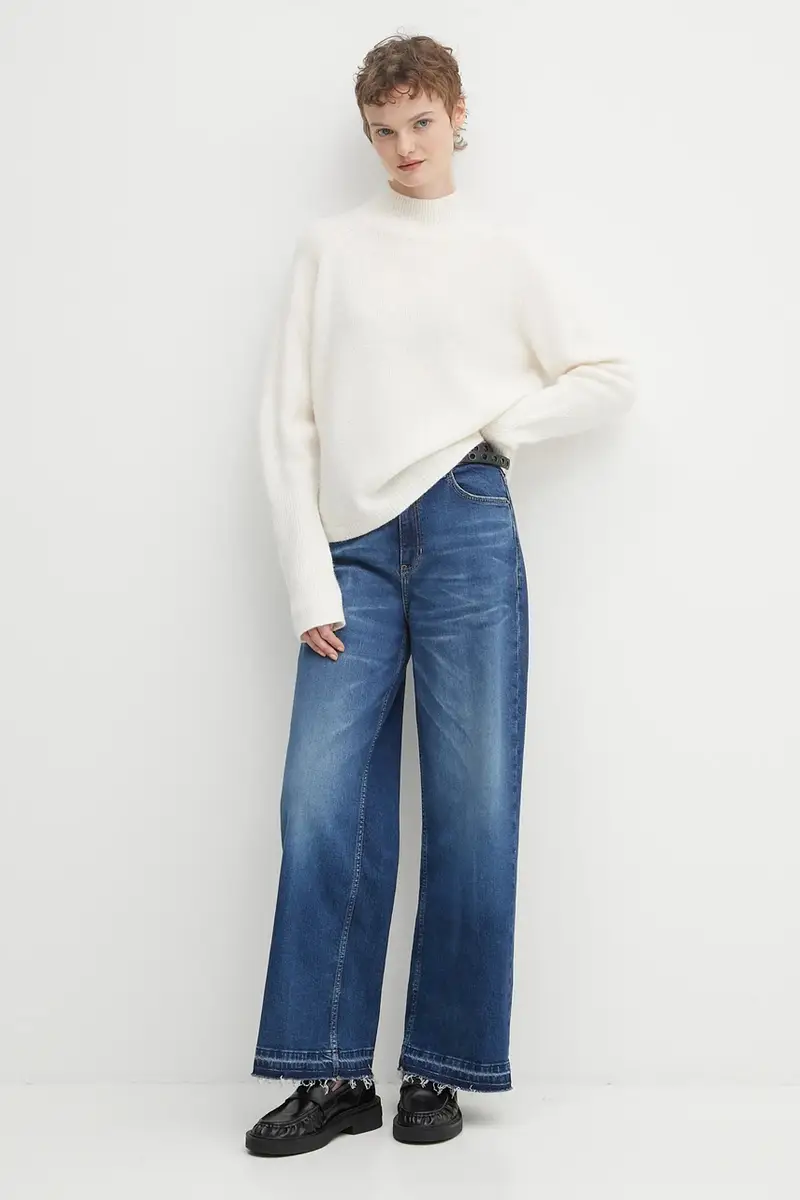 maglione con lana colore beige 50548251 miniatura 2