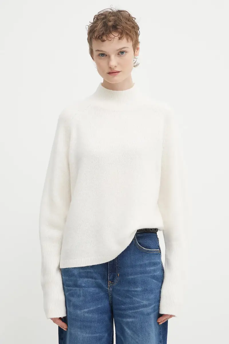 maglione con lana colore beige 50548251