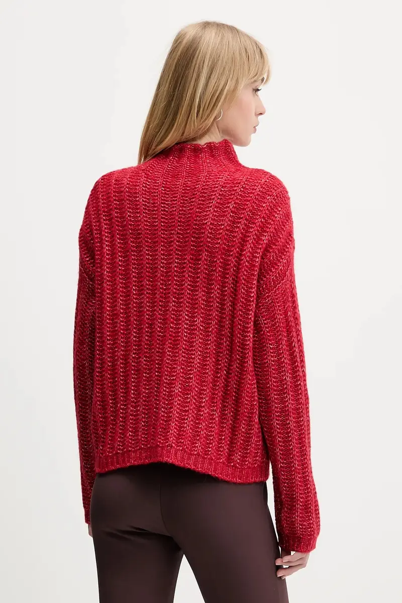 maglione con lana colore rosso 50550210 miniatura 3