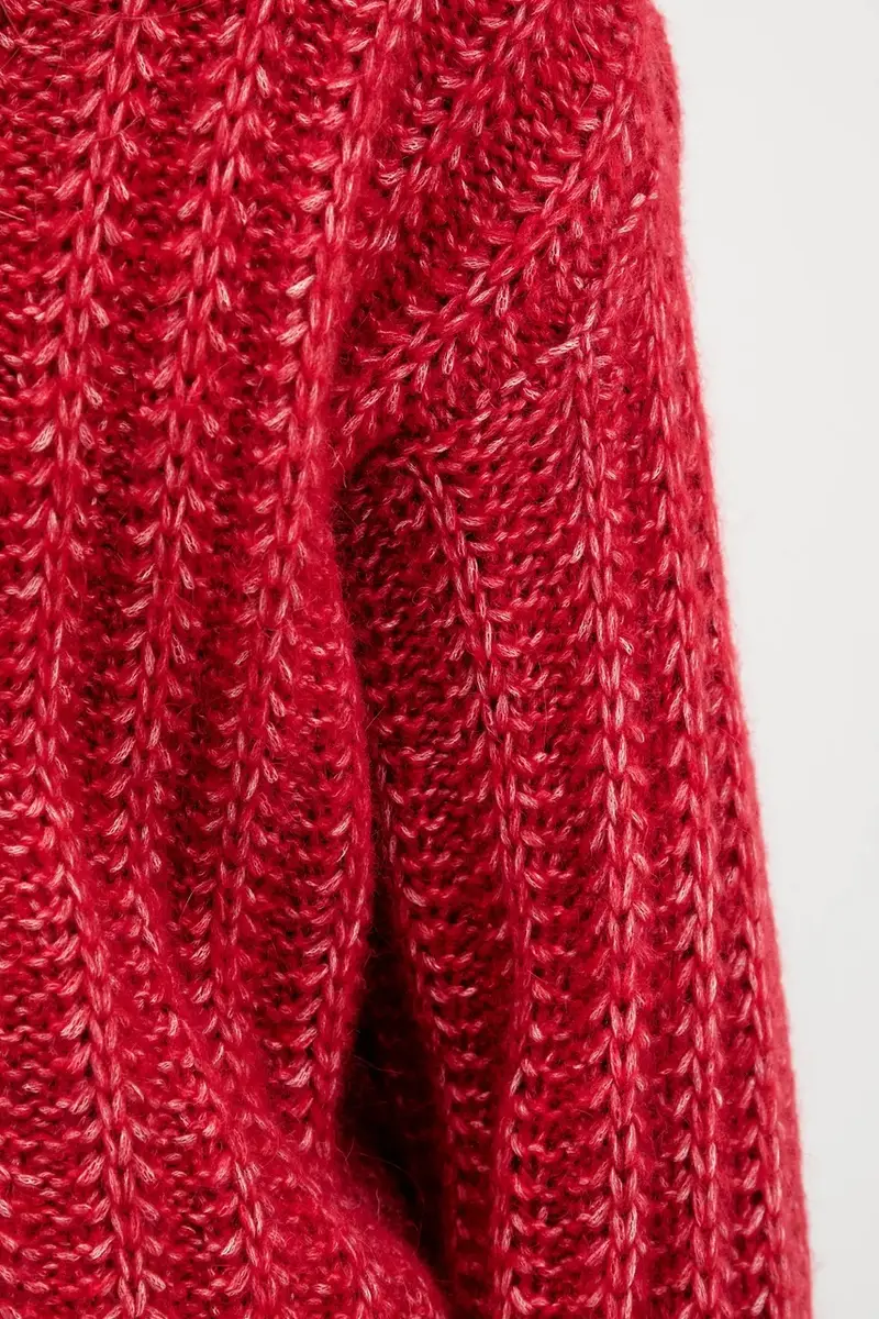 maglione con lana colore rosso 50550210 miniatura 5