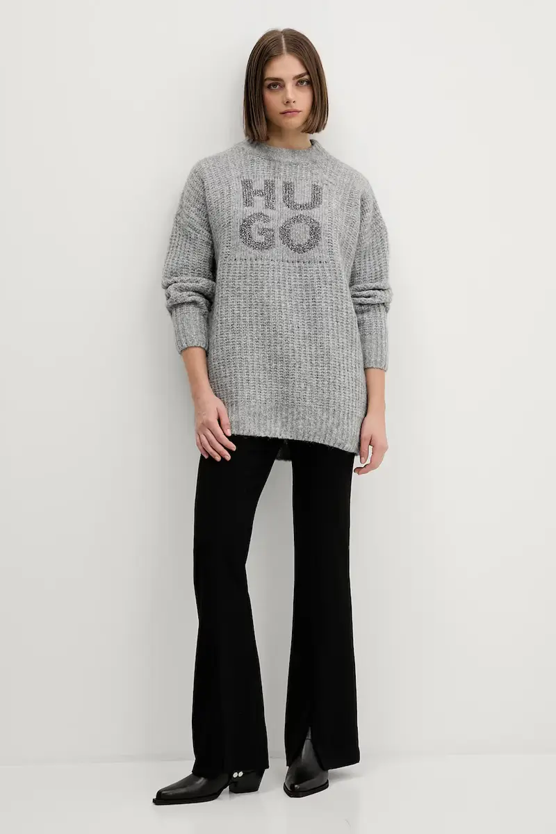 maglione con lana Sloguis colore grigio 50548245 miniatura 2