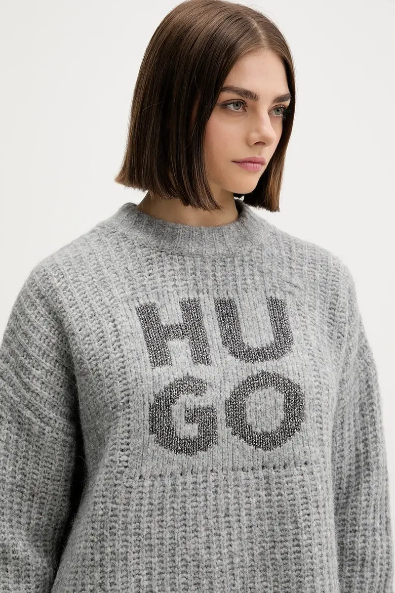 maglione con lana Sloguis colore grigio 50548245 miniatura 4