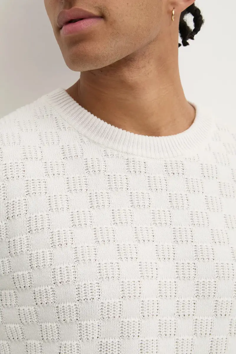 maglione in cotone colore beige 50531812 miniatura 5