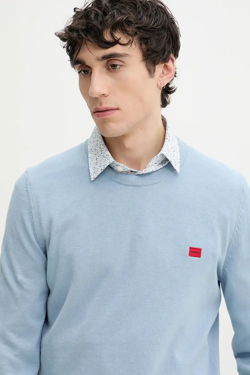 maglione in cotone colore nero 50475083 Blu miniatura 4