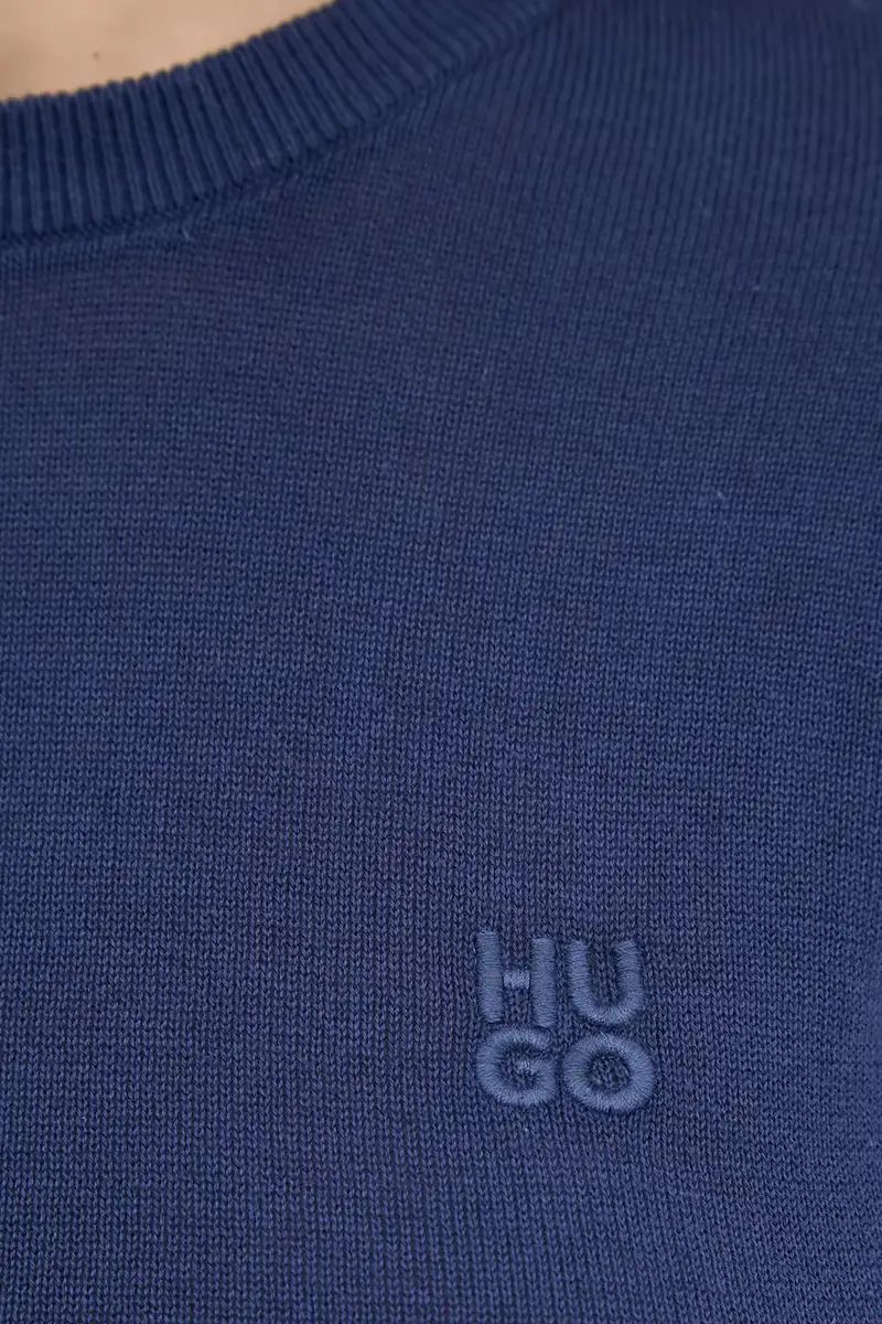maglione in cotone colore nero 50514296 Blu navy miniatura 4