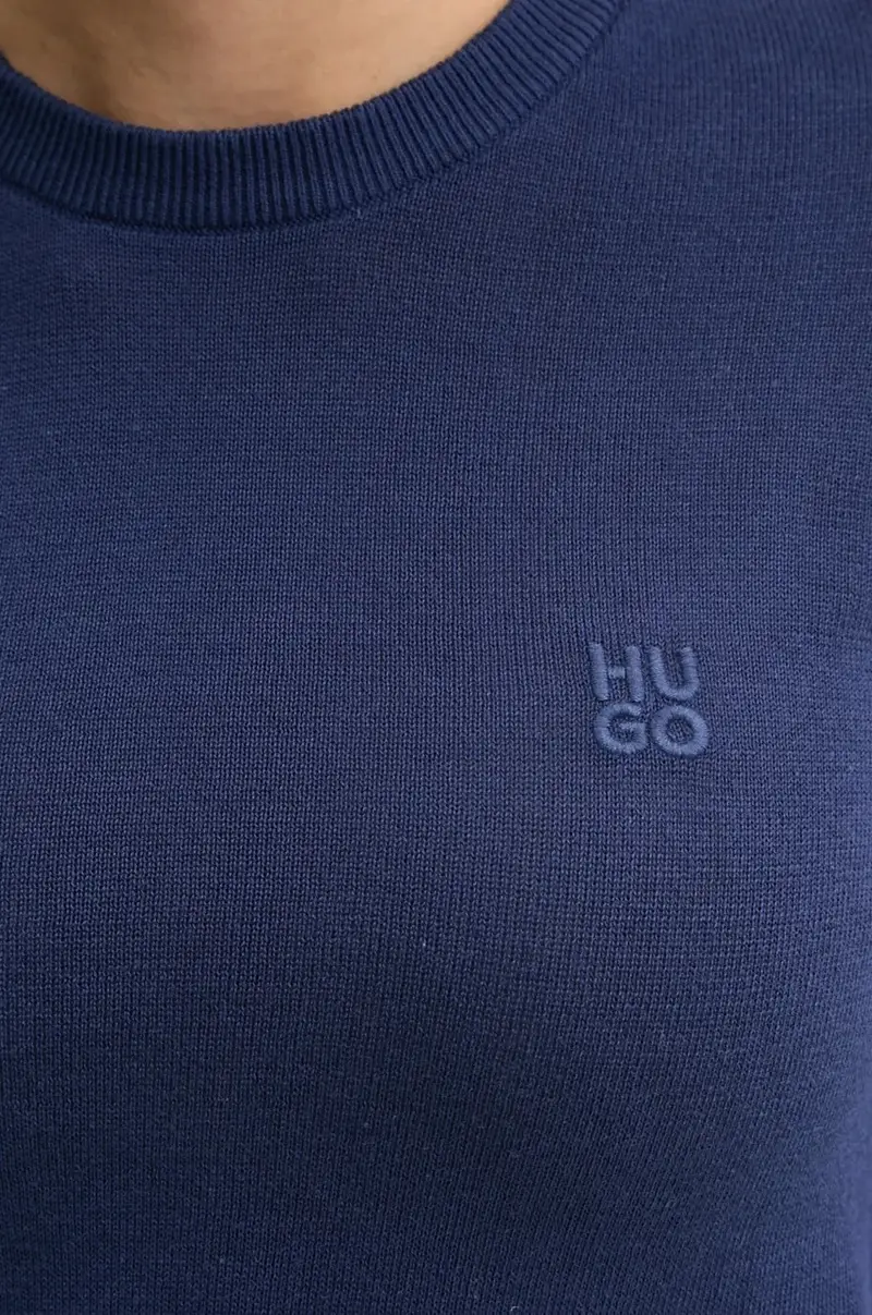 maglione in cotone colore nero 50514296 Blu navy miniatura 5