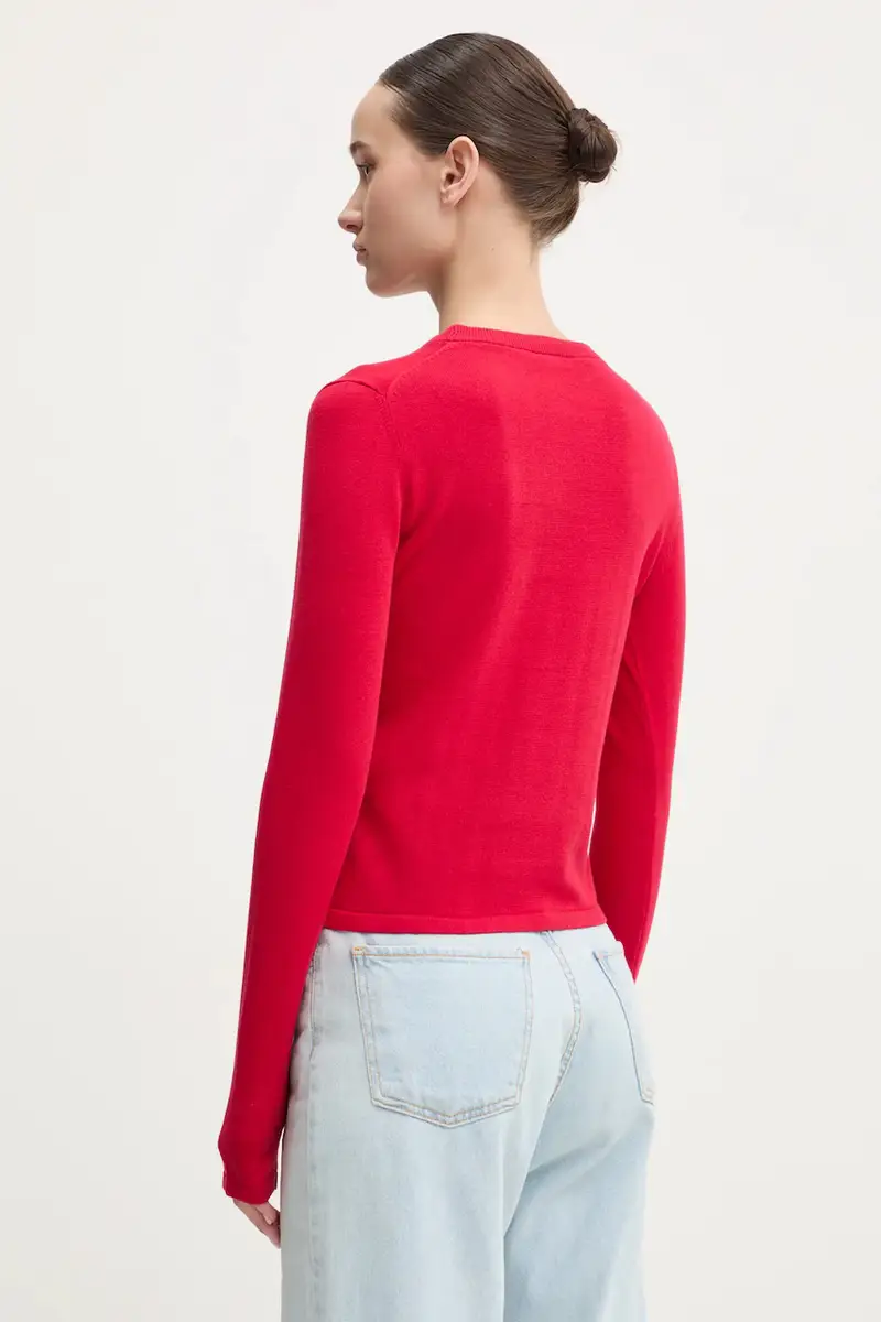 maglione in cotone colore nero 50514296 Rosso miniatura 3