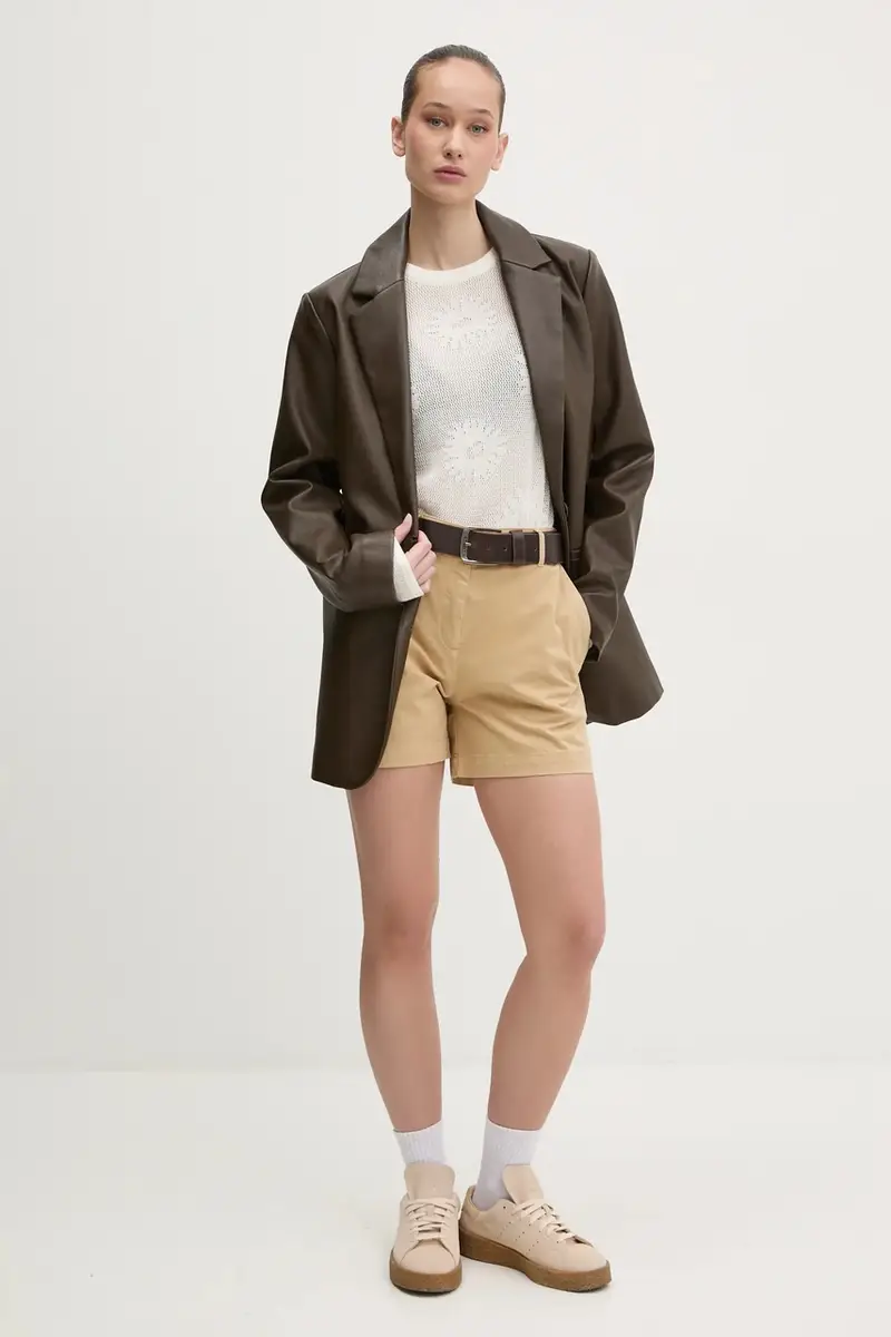 maglione in cotone donna colore beige 50538238 miniatura 2