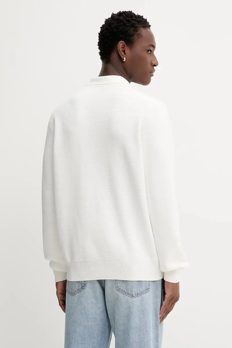 maglione in cotone uomo colore beige 50546871 miniatura 3