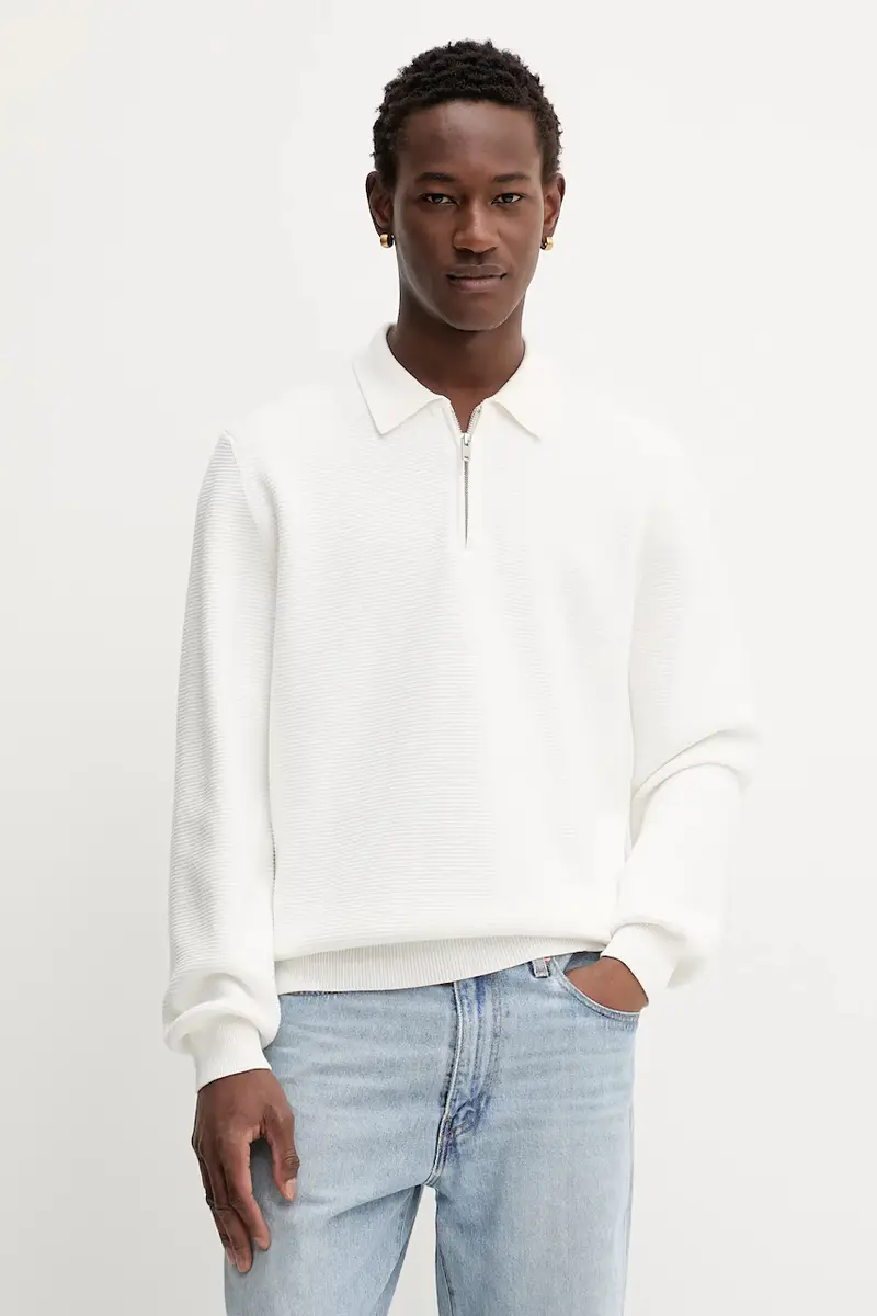 maglione in cotone uomo colore beige 50546871