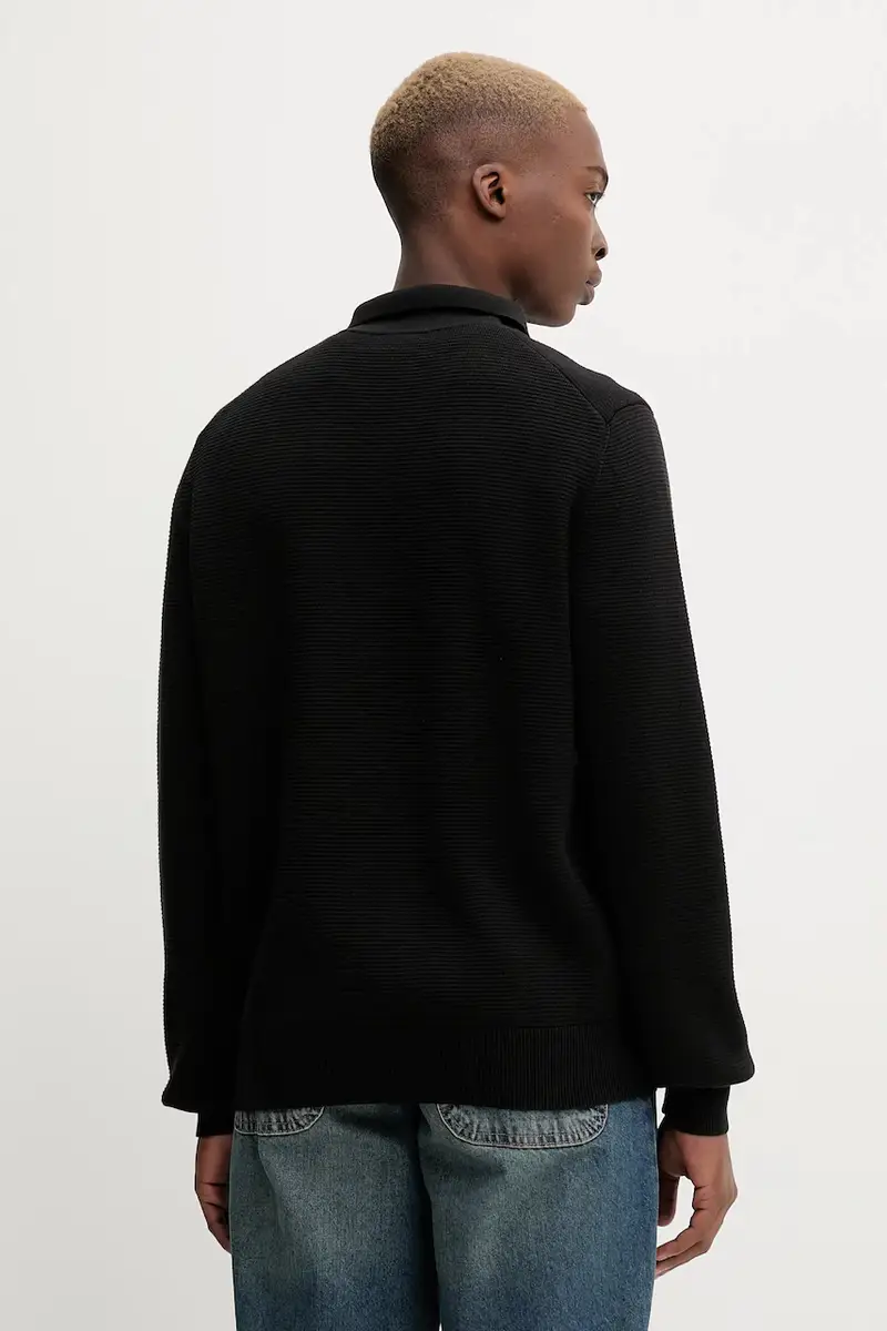 maglione in cotone uomo colore nero 50546871 miniatura 3