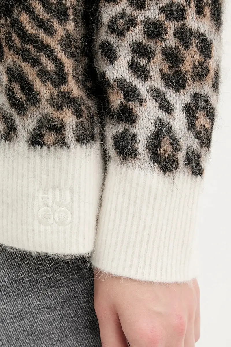 maglione in lana donna colore beige 50548255 miniatura 5