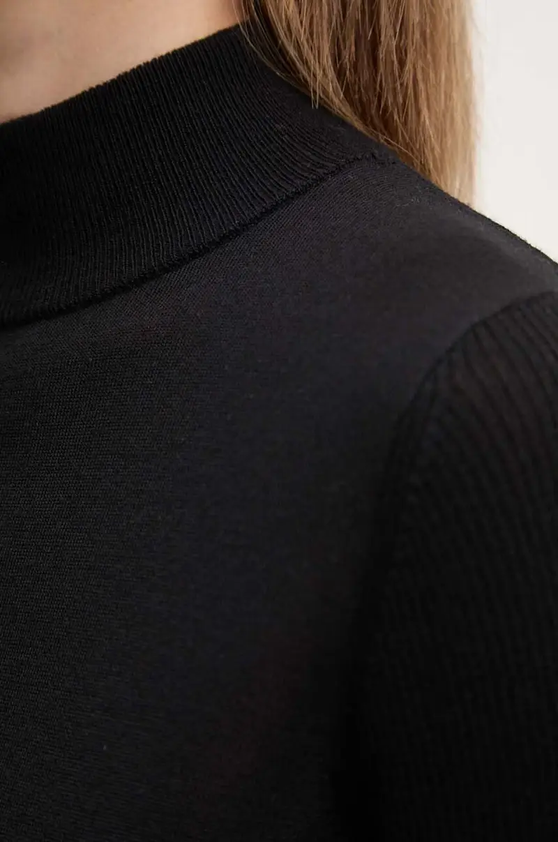 maglione in lana donna colore nero 50500811 miniatura 5