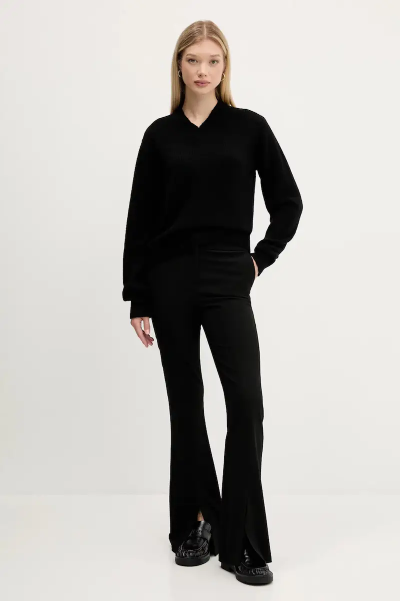 maglione in lana donna colore nero 50545092 miniatura 2