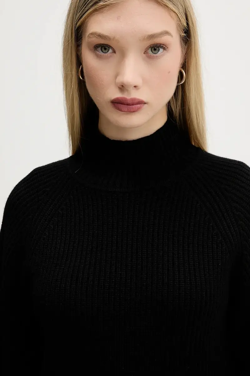 maglione in lana donna colore nero 50548292 miniatura 4