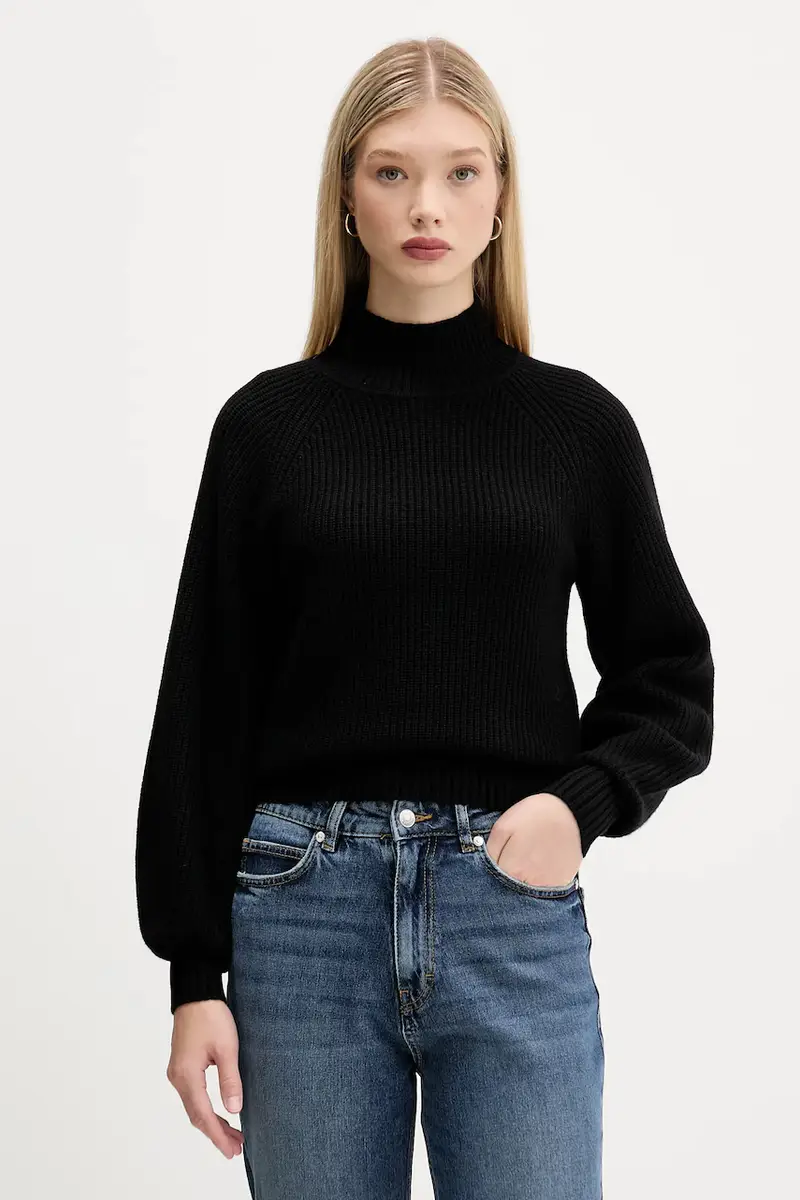 maglione in lana donna colore nero 50548292