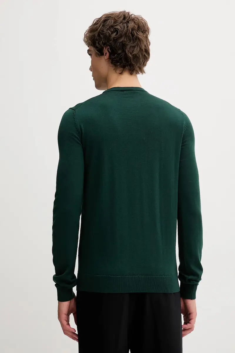 maglione in lana uomo colore arancione Verde miniatura 3