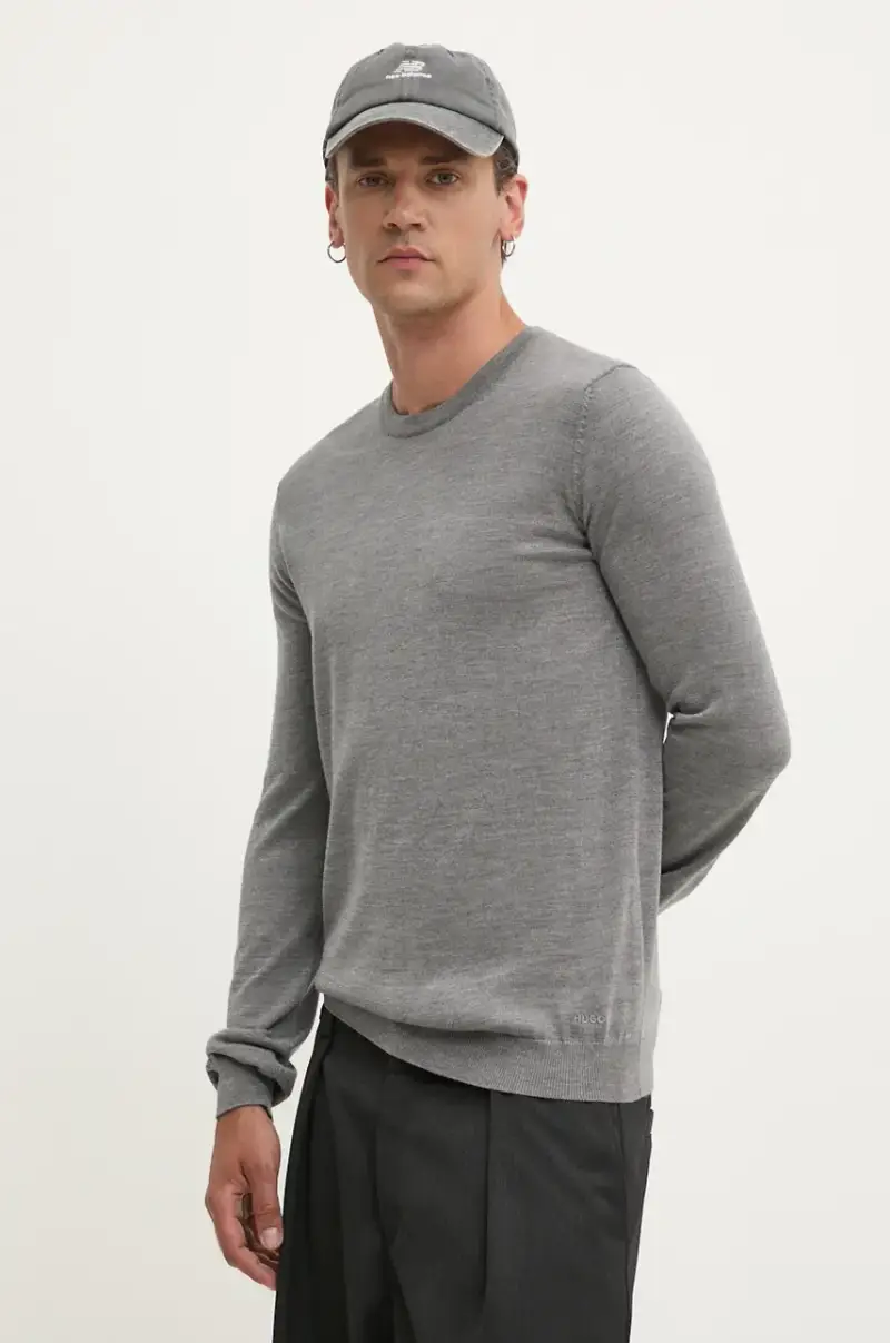 maglione in lana uomo colore grigio