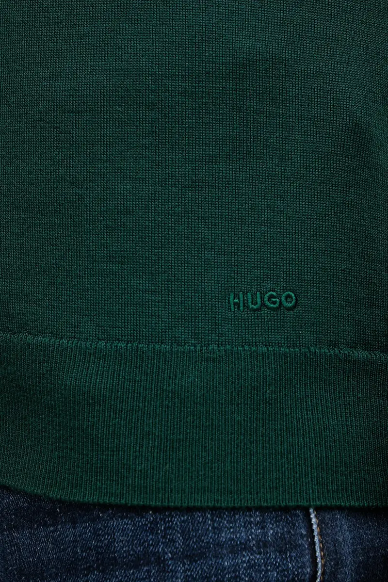 maglione in lana uomo colore nero 50474172 Verde miniatura 5