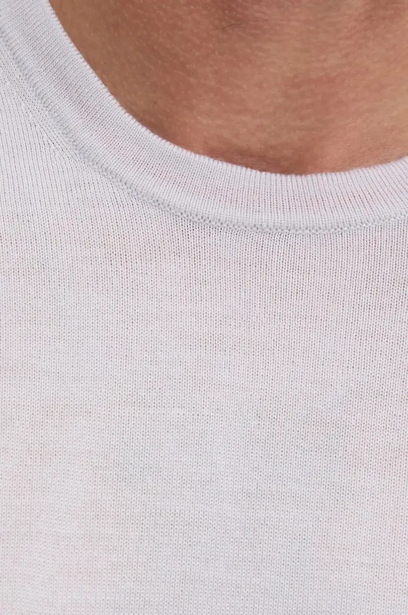 maglione in lana uomo colore violetto miniatura 5