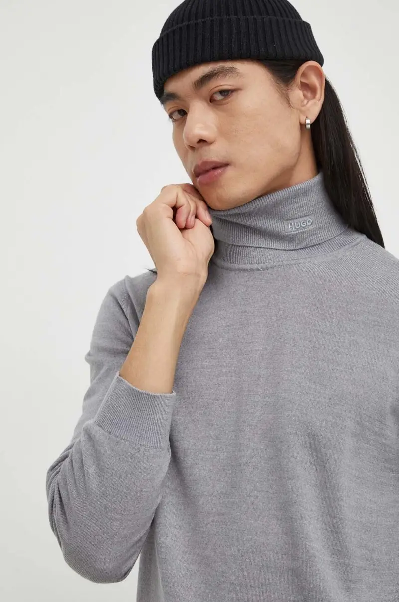 maglione in lana uomo Grigio