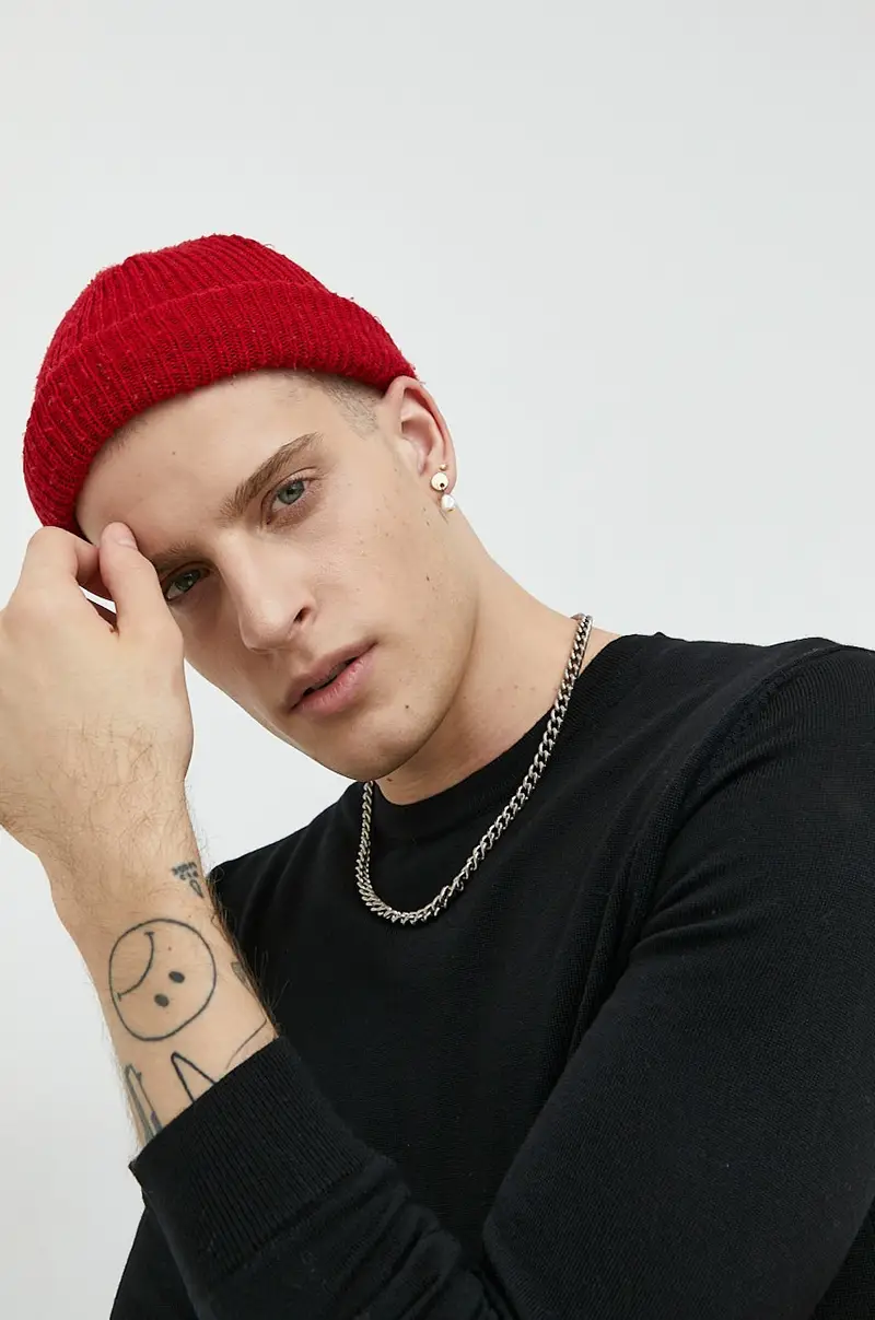 maglione in lana uomo Nero miniatura 4