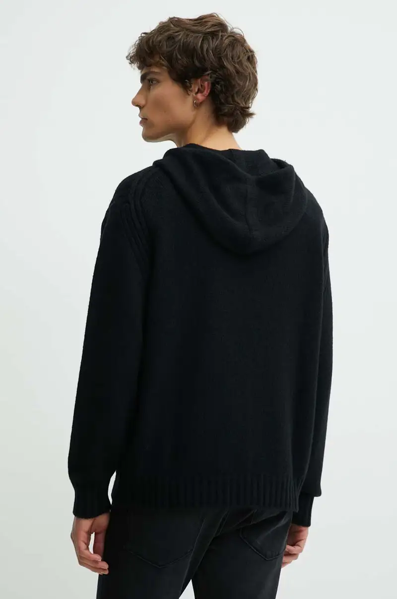 maglione in misto lana uomo colore nero 50516626 miniatura 3