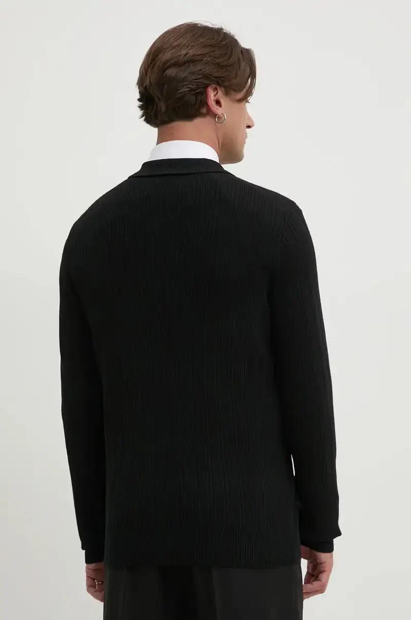 maglione in misto lana uomo colore nero 50524556 miniatura 3