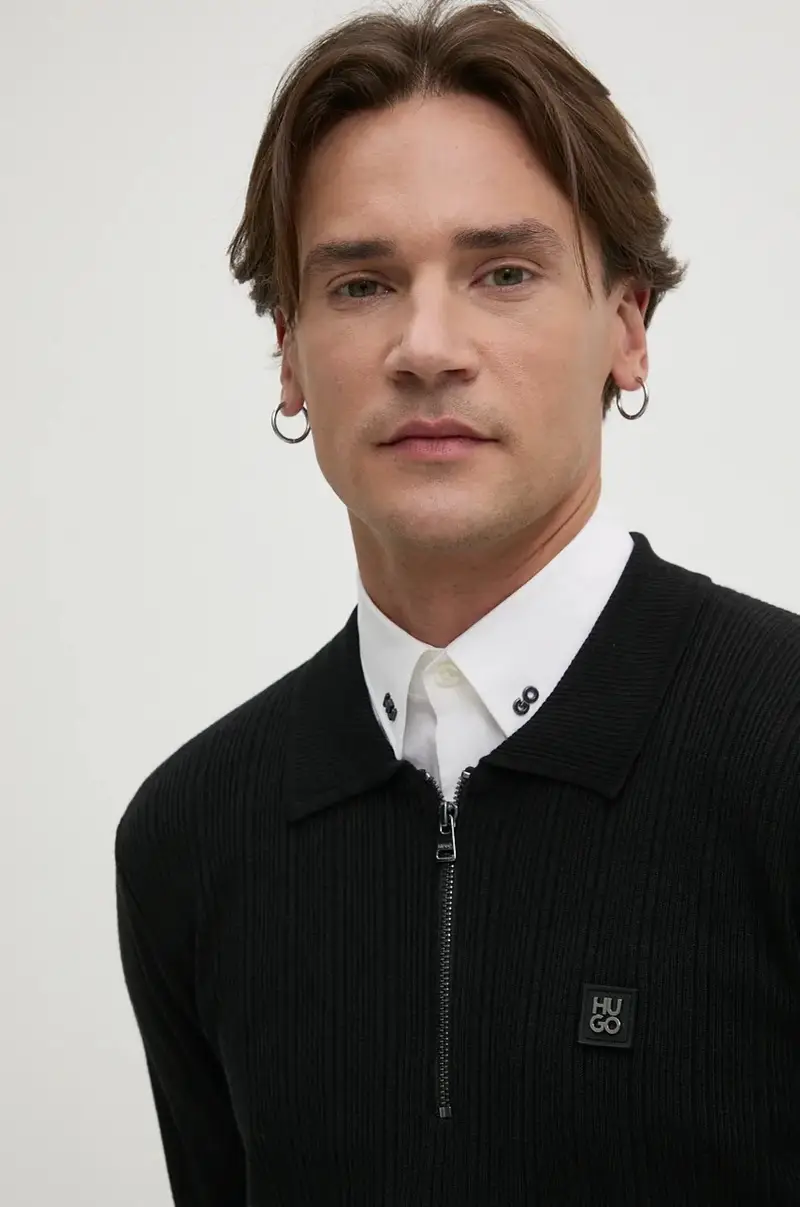 maglione in misto lana uomo colore nero 50524556 miniatura 4