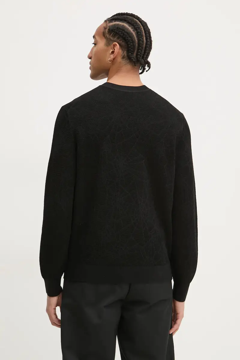 maglione in misto lana uomo colore nero 50532075 miniatura 3