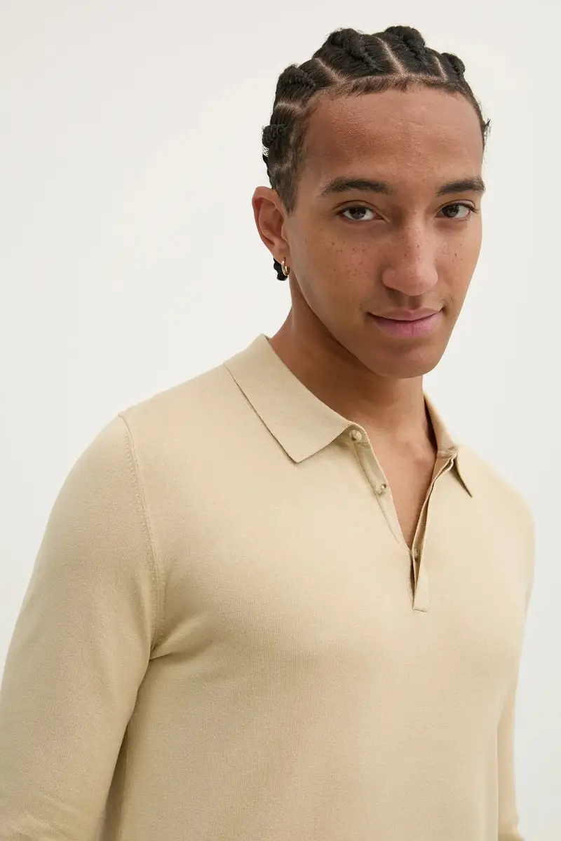 maglione uomo colore beige 50532050 miniatura 4