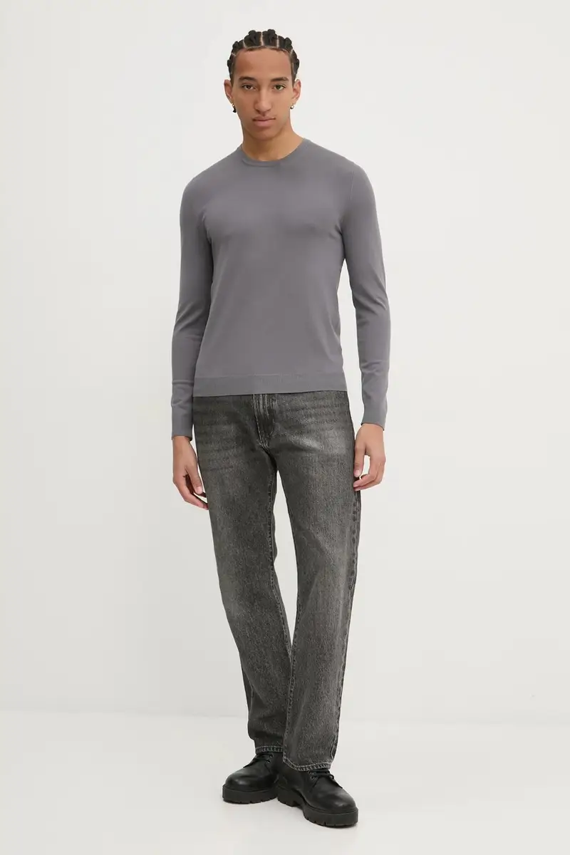 maglione uomo colore grigio 50532074 miniatura 2